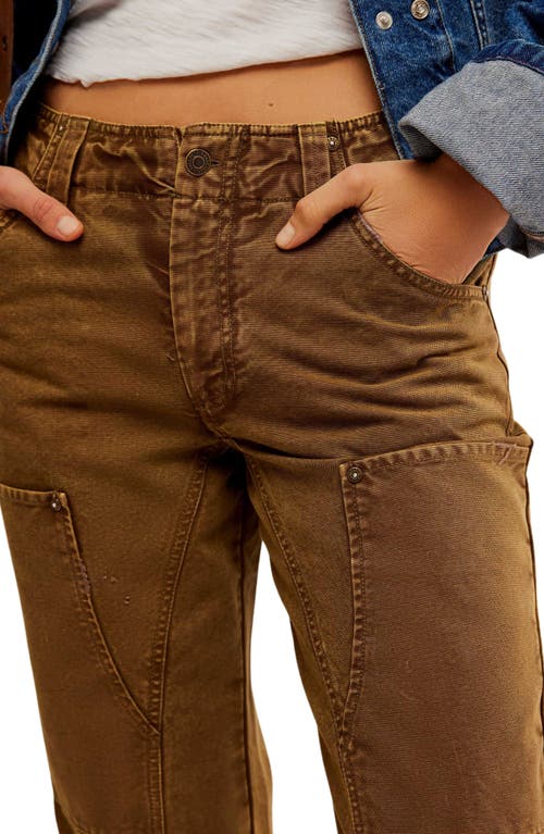 Free People Supersonic High Waist Slim Crop Jeans In Breen