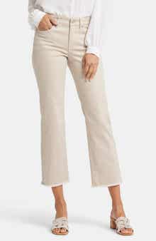 NYDJ Marilyn Frayed Ankle Straight Leg Jeans