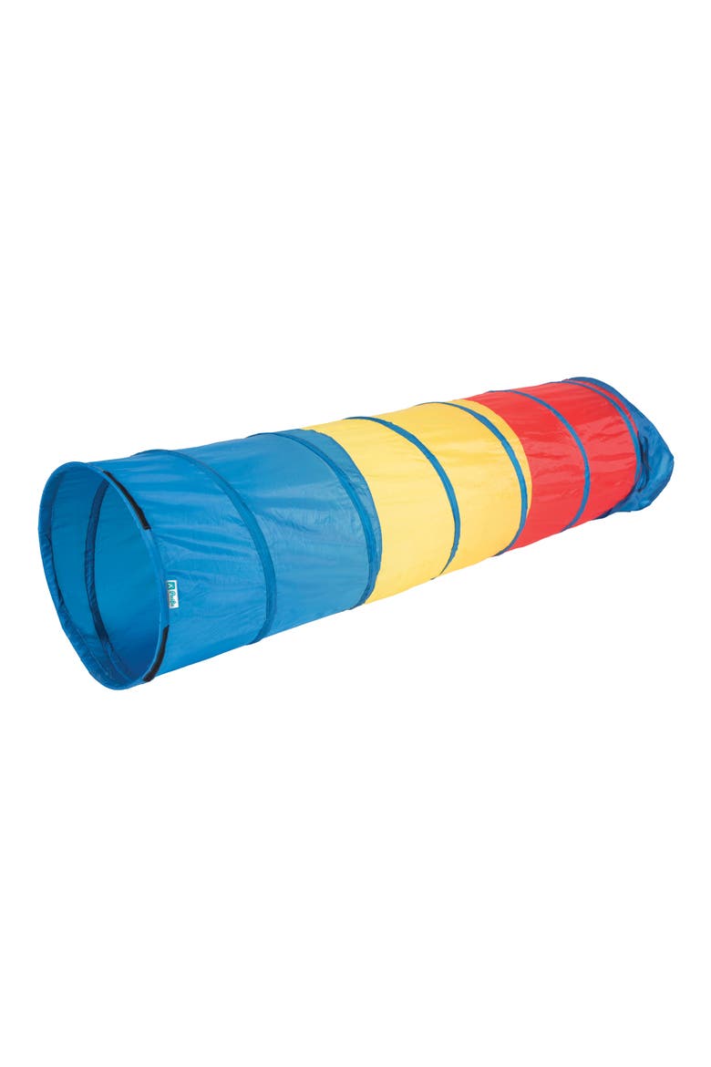 Find Me 6-Foot Multicolor Play Tunnel, Main, color, BLUE YELLOW RED