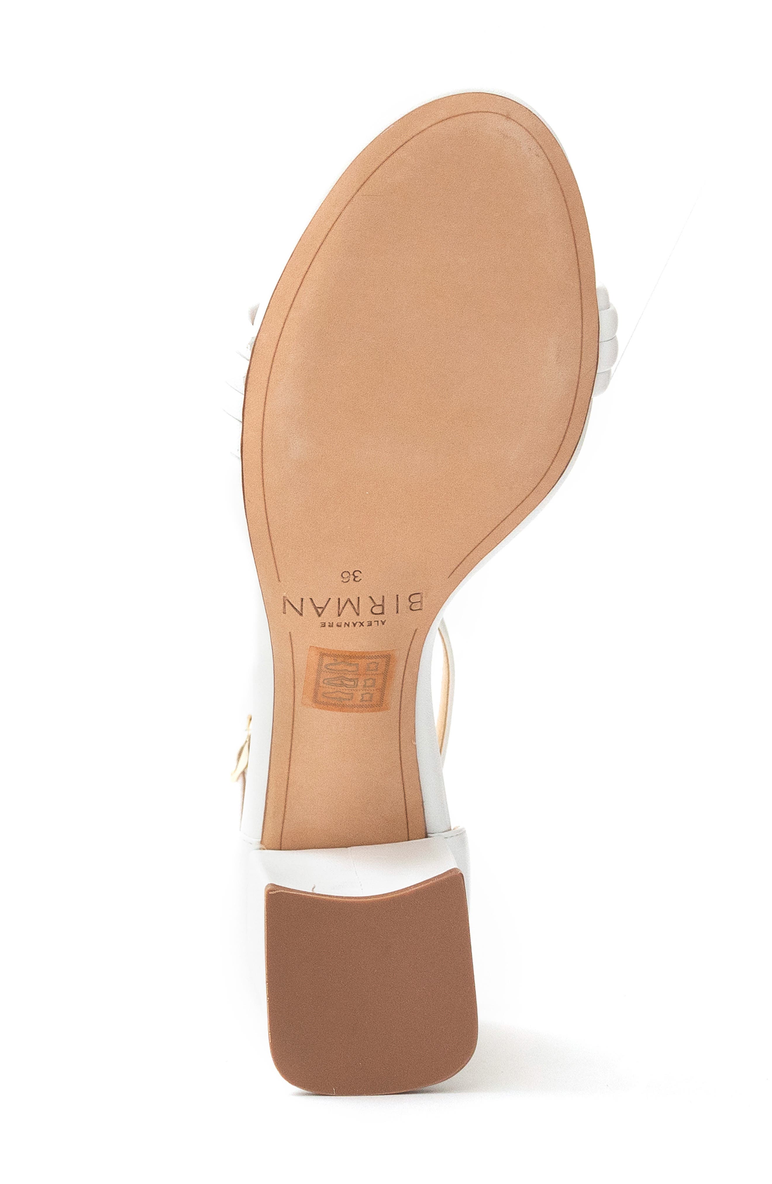 Vicky Block Heel Sandal, Alternate, color, WHITE