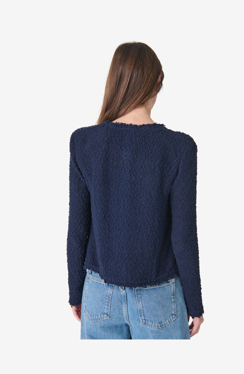 IRO Shavani Classic Fringed Jacket, Alternate, color, Anchor Blue