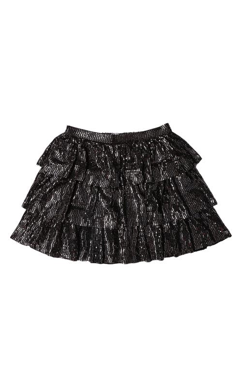MIA New York Kids' Metallic Tiered Skirt in Black  product