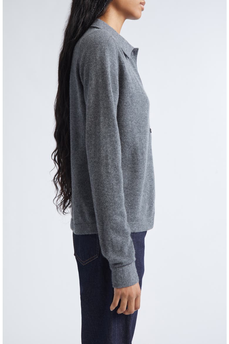 Cashmere Cardigan, Alternate, color, DARK GREY MELANGE