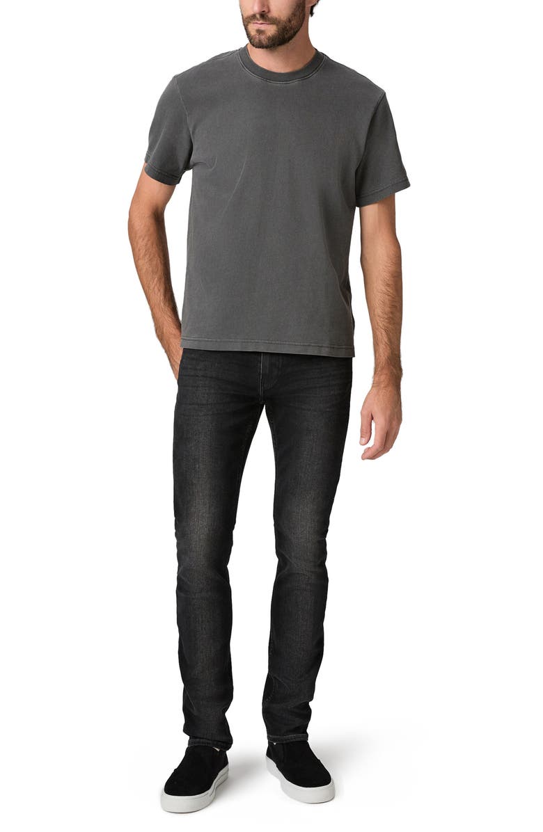 PAIGE Serano Boxy Cotton T-Shirt, Alternate, color, Vintage Faded Charcoal