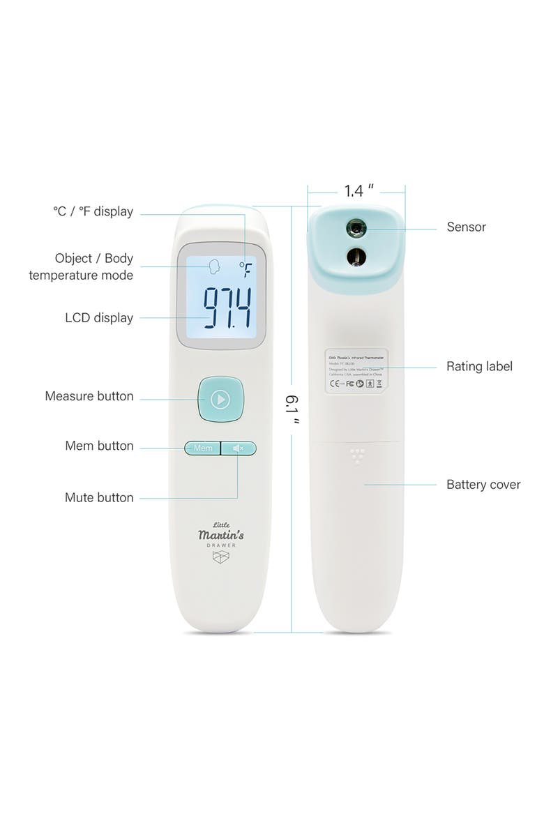 Noncontact Forehead Infrared Thermometer, Alternate, color, Multicolored