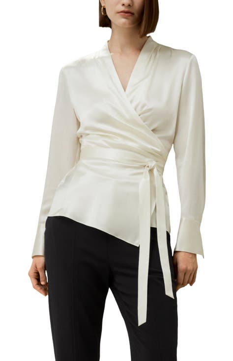 Silk Wrap Blouse