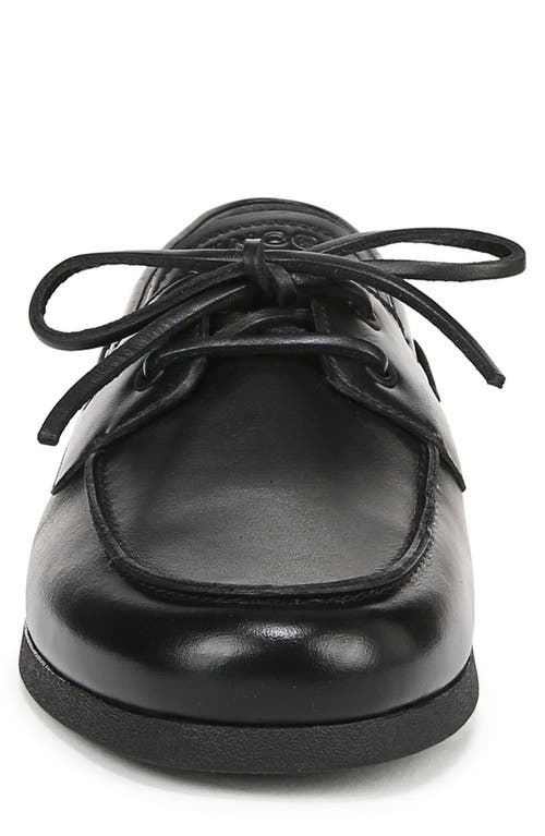 Vince Men's Marin Leather Boat Shoes In Black