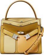 Tory Burch Petite Lee Radziwill Pocket Leather Double Bag