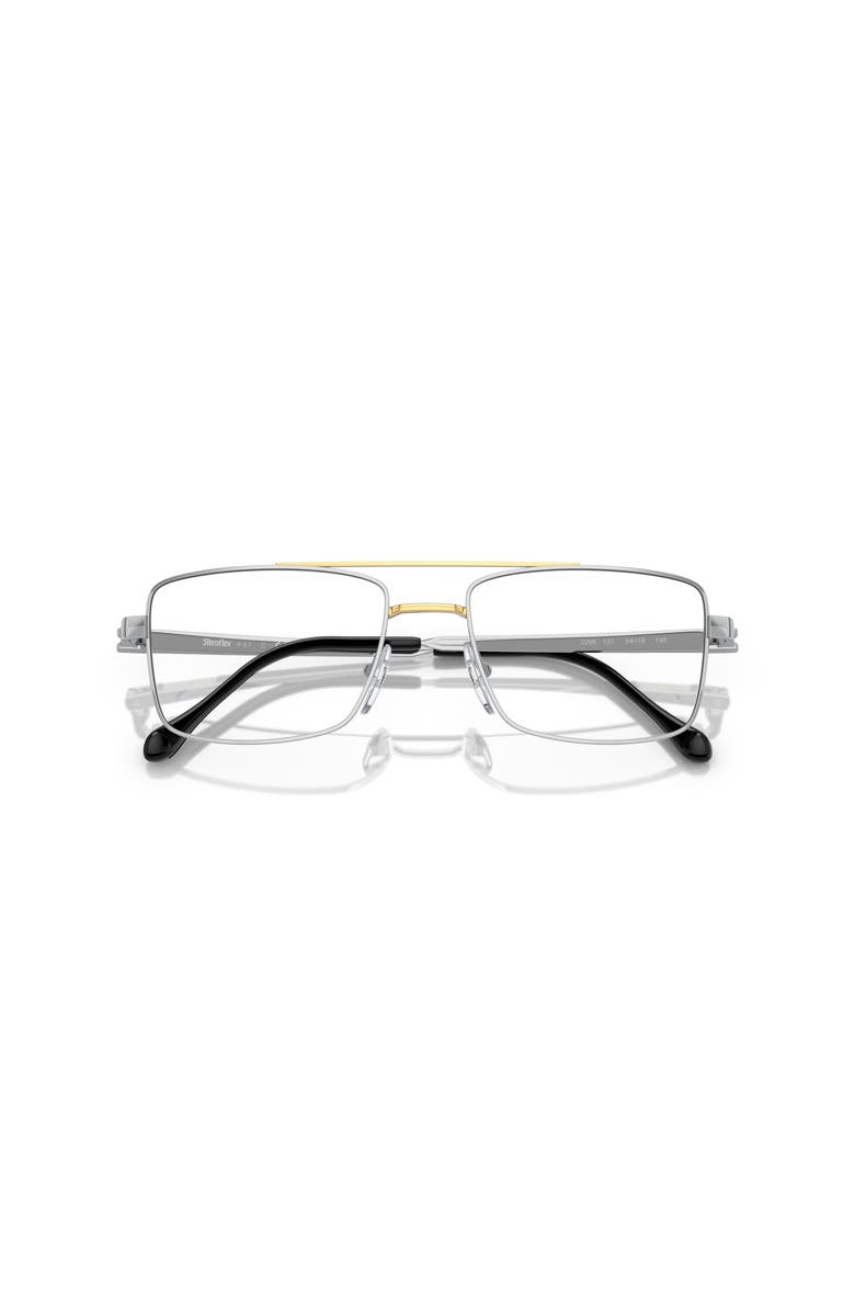 Sferoflex 56mm Square optical glasses, Alternate, color, Silver