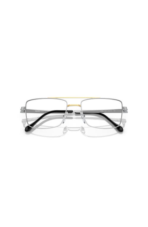 Sferoflex 56mm Square Optical Glasses In Metallic
