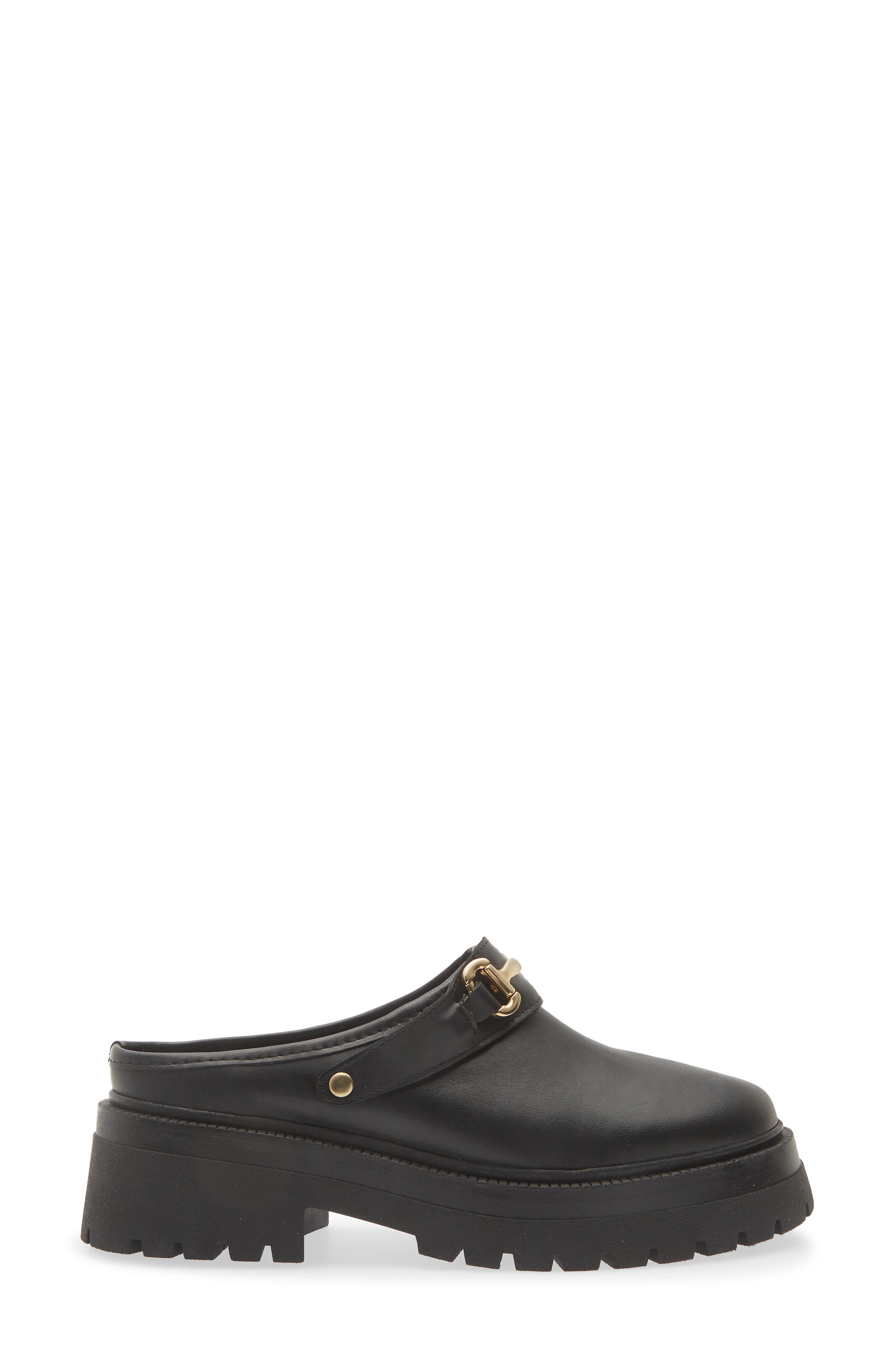 Erba Mule, Alternate, color, BLACK LEATHER