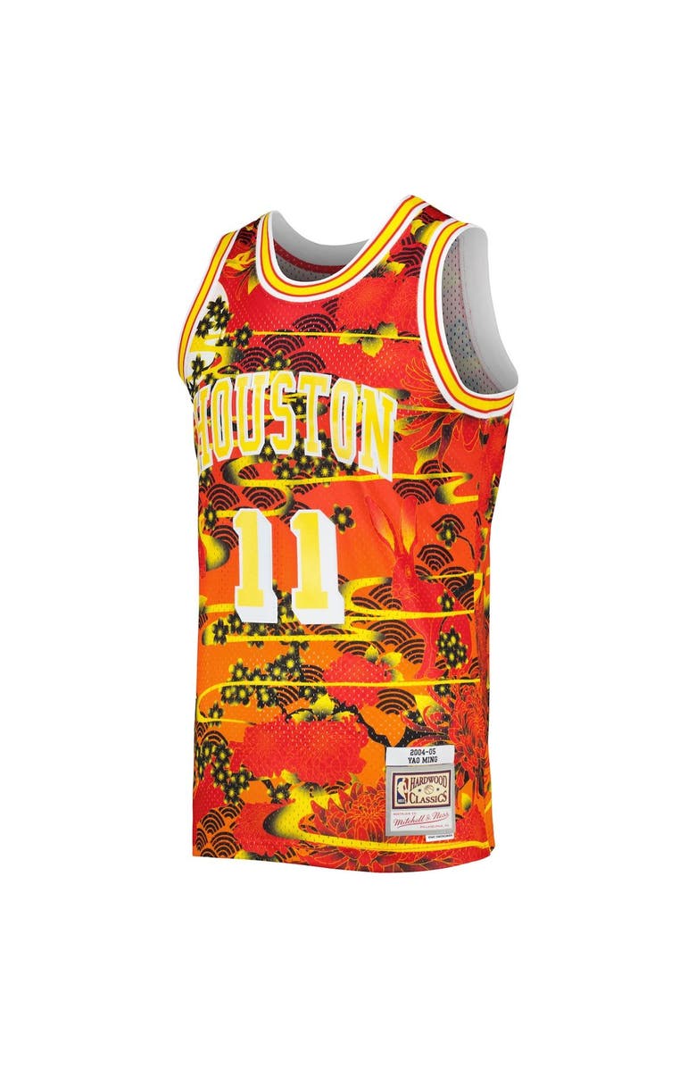 Mitchell & Ness Men's Mitchell & Ness Yao Ming Red Houston Rockets 2004/05 Hardwood Classics Lunar New Year Swingman Jersey, Alternate, color, Red