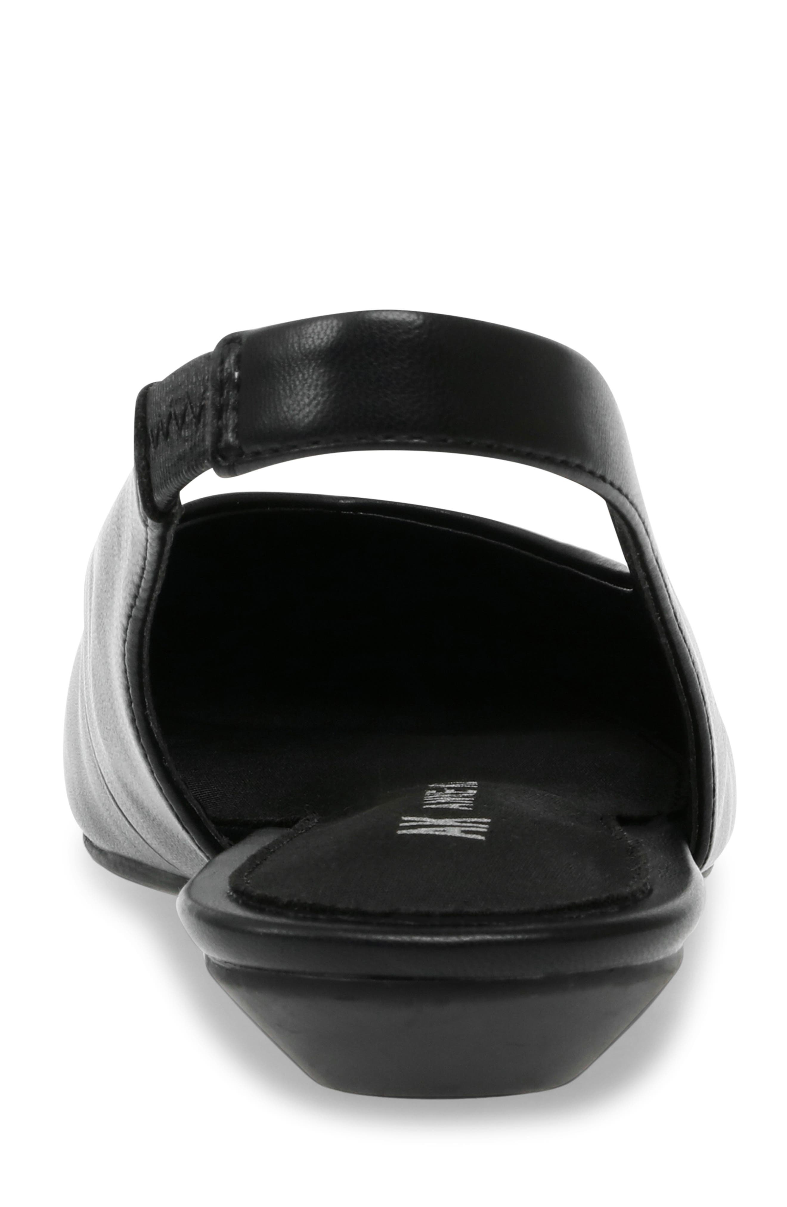 Anne Klein Oliff Slingback Flat, Alternate, color, Black