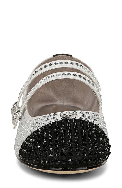Circus Ny By Sam Edelman Zoey Cap Toe Mary Jane Flat In White/black