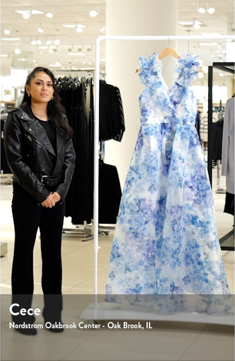 Ruffle Floral Gown, sales video thumbnail