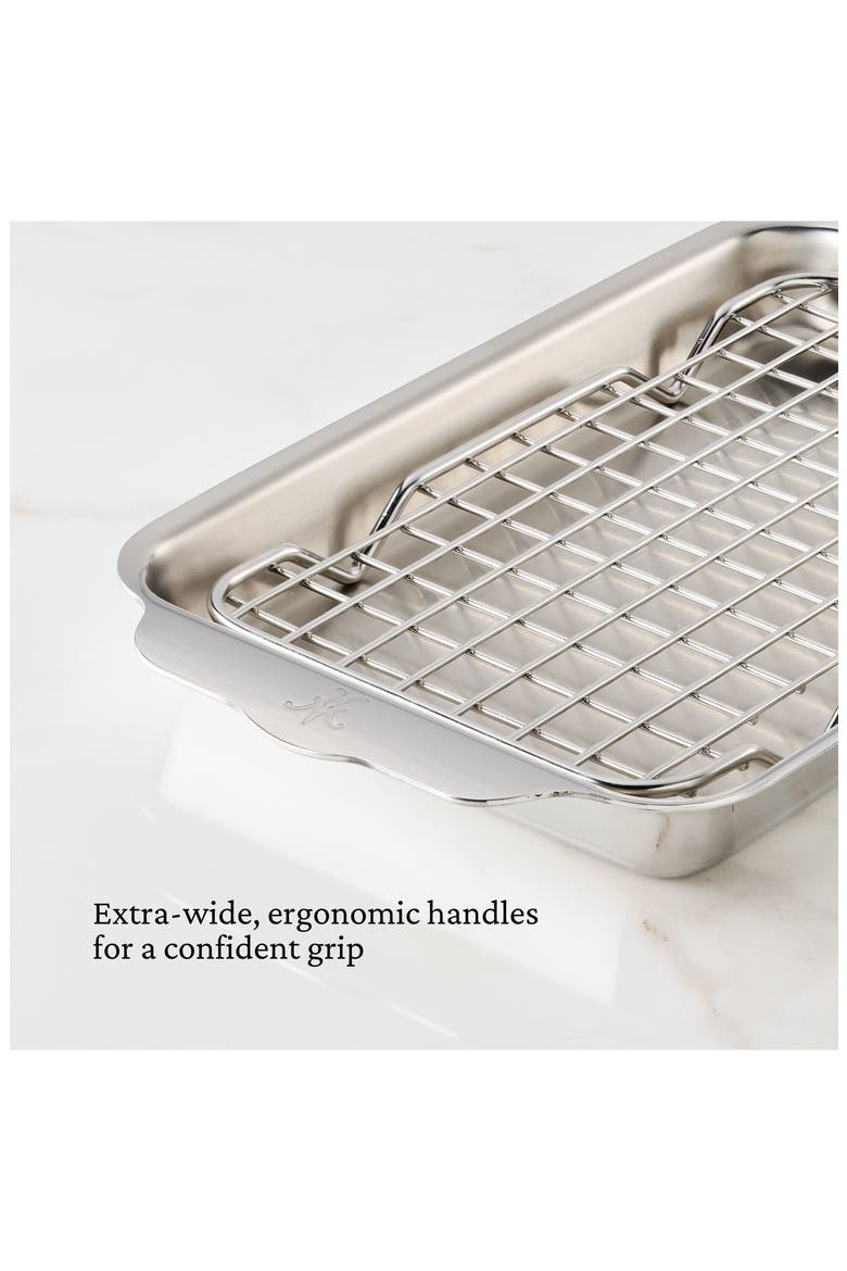 OvenBond Tri-Ply Mini Eighth Sheet Pan with Rack, Alternate, color, NO COLOR