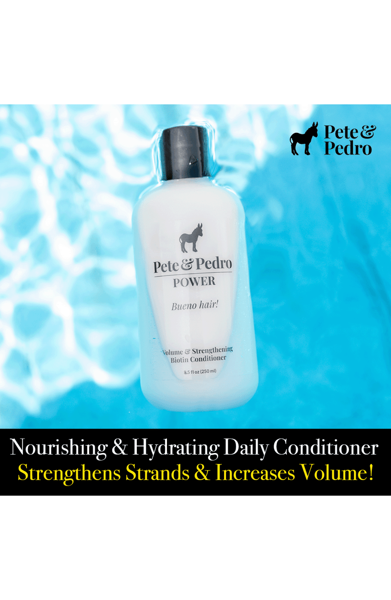 Pete & Pedro POWER Volumizing & Strengthening Biotin Conditioner, Alternate, color, NO COLOR