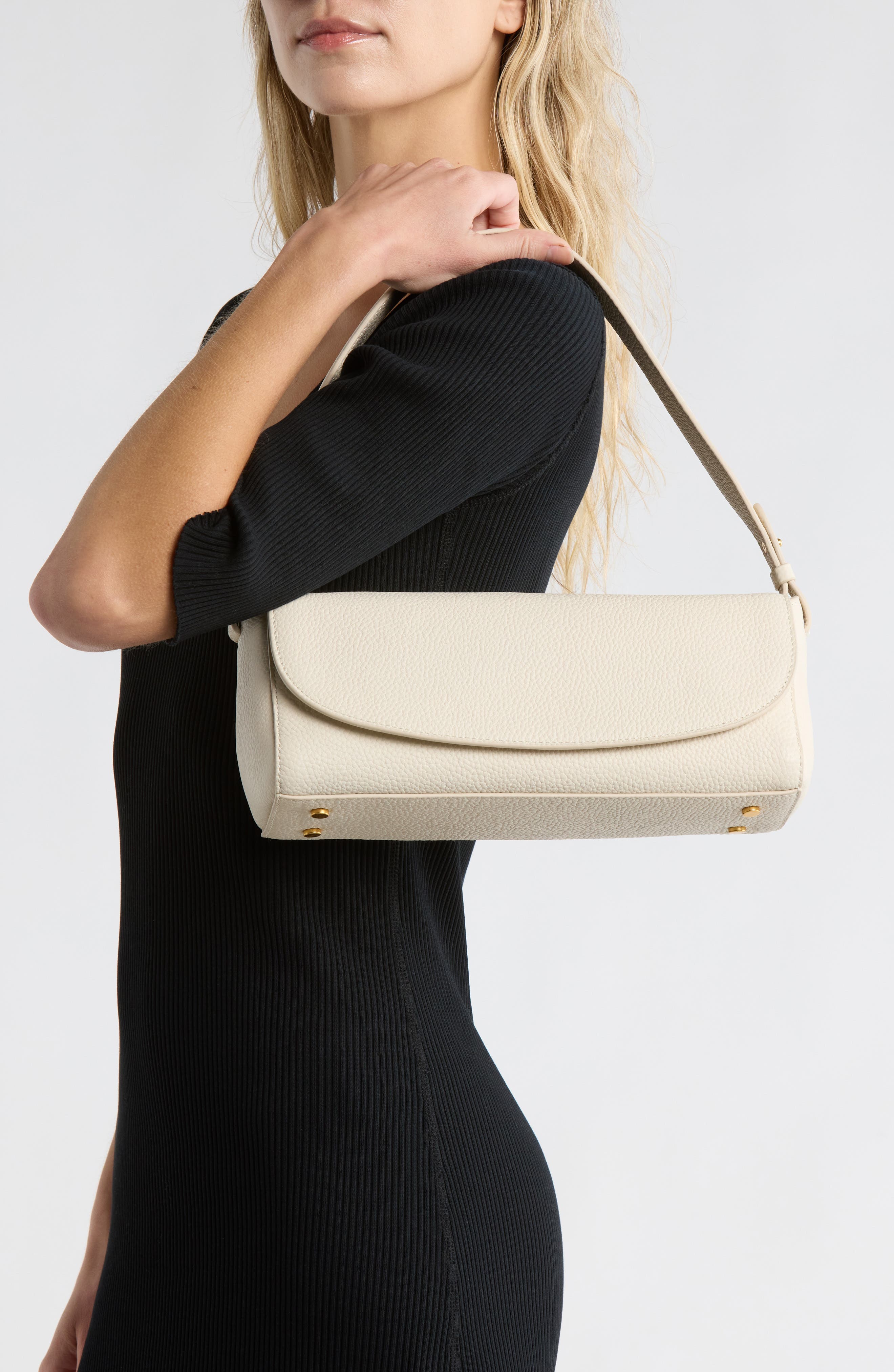 Vince Smyrna Flap Shoulder Bag, Alternate, color, Milk