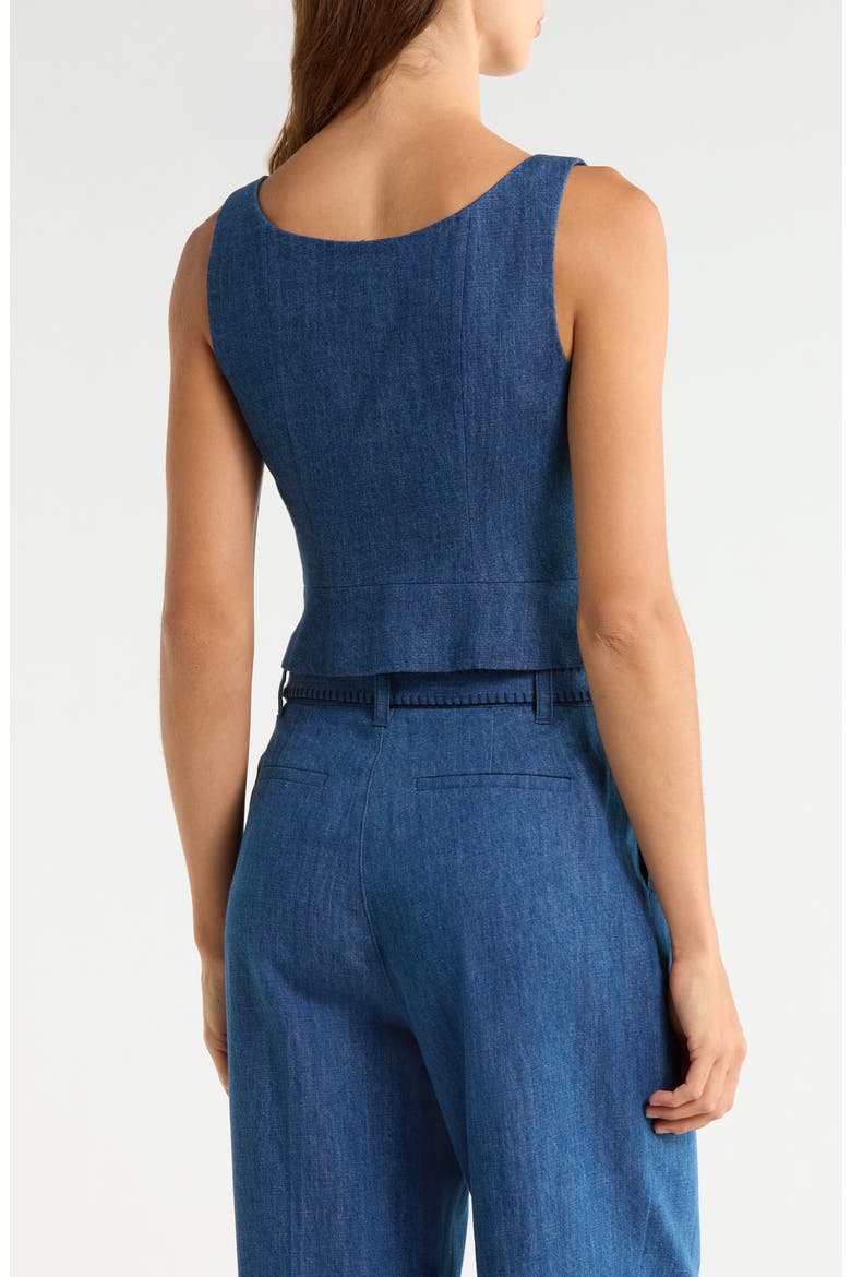 Carra Corset Top, Alternate, color, TIDEPOOL