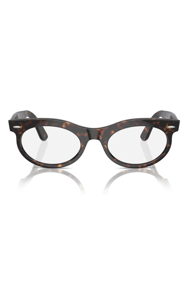 Ray-Ban Wayfarer 53mm Polarized Oval Sunglasses, Main, color,