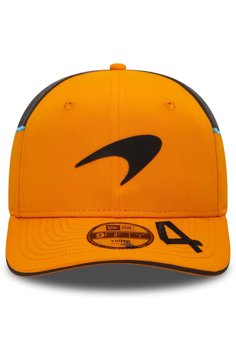 New Era Youth New Era Lando Norris Orange McLaren F1 Team Driver 9FIFTY Adjustable Hat, Alternate, color, 