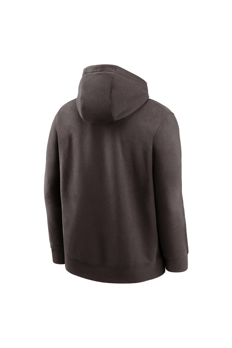 Men's Nike Brown Cleveland Browns Club Logo Pullover Hoodie, Alternate, color, Brown