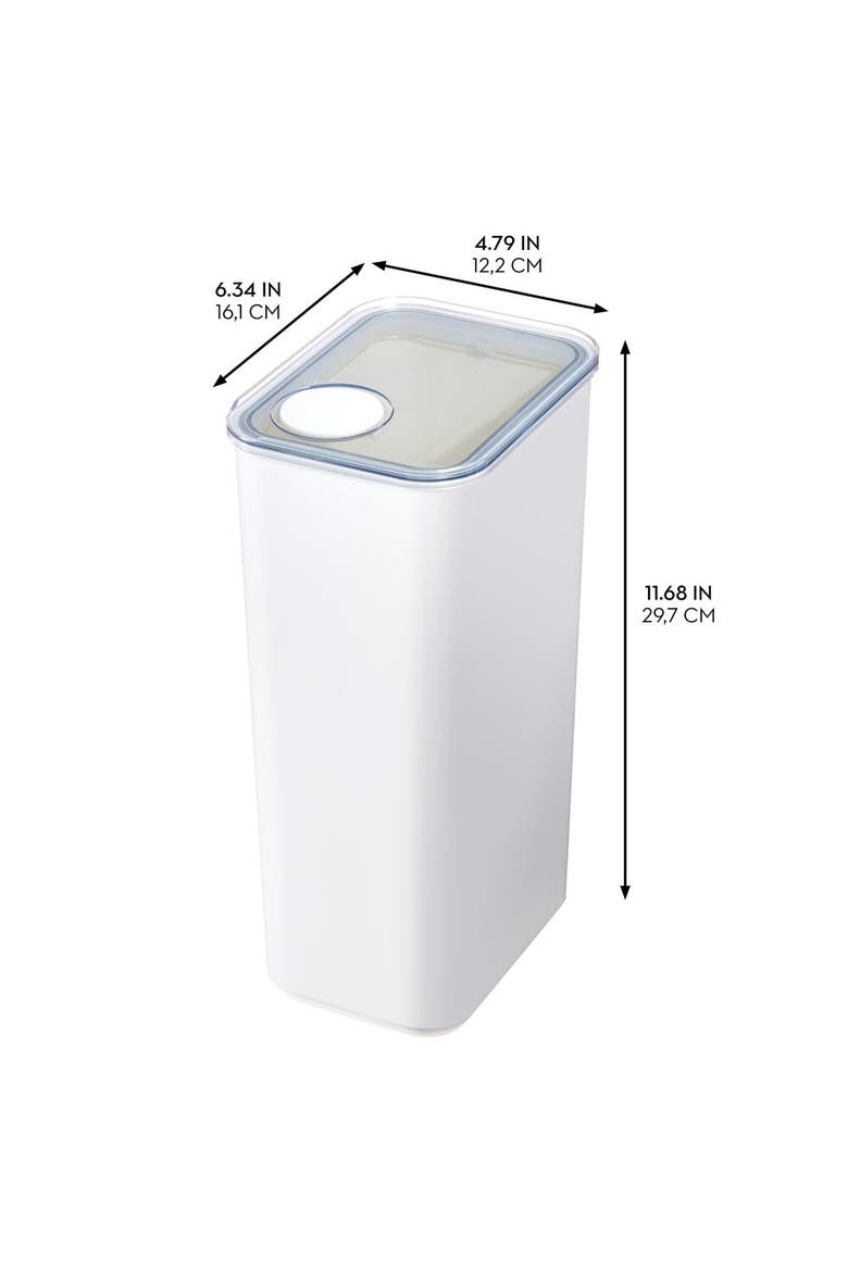Extra Large Canister with Removable Pour Cap - Set of 2 - White, Alternate, color, White