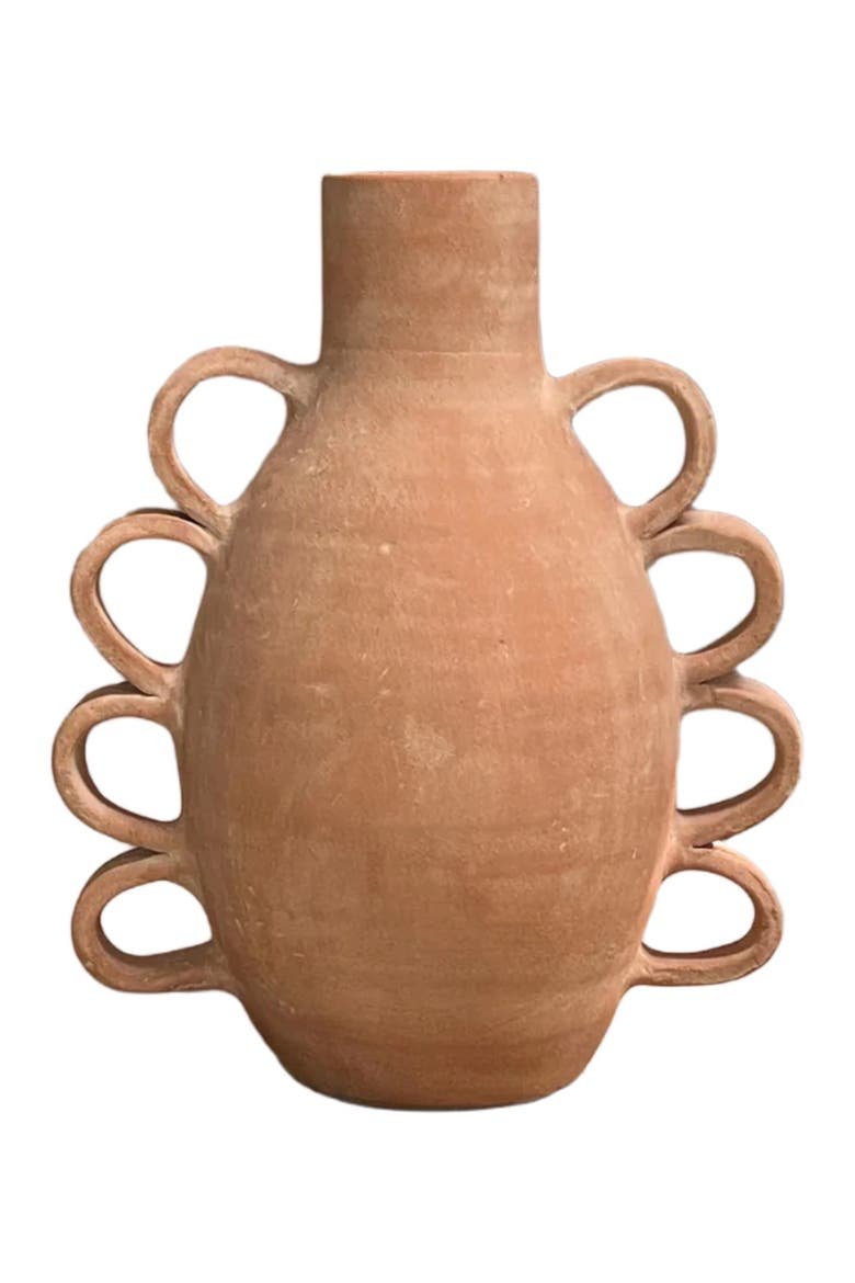 Erna Terracotta Vessel, Alternate, color, Brown