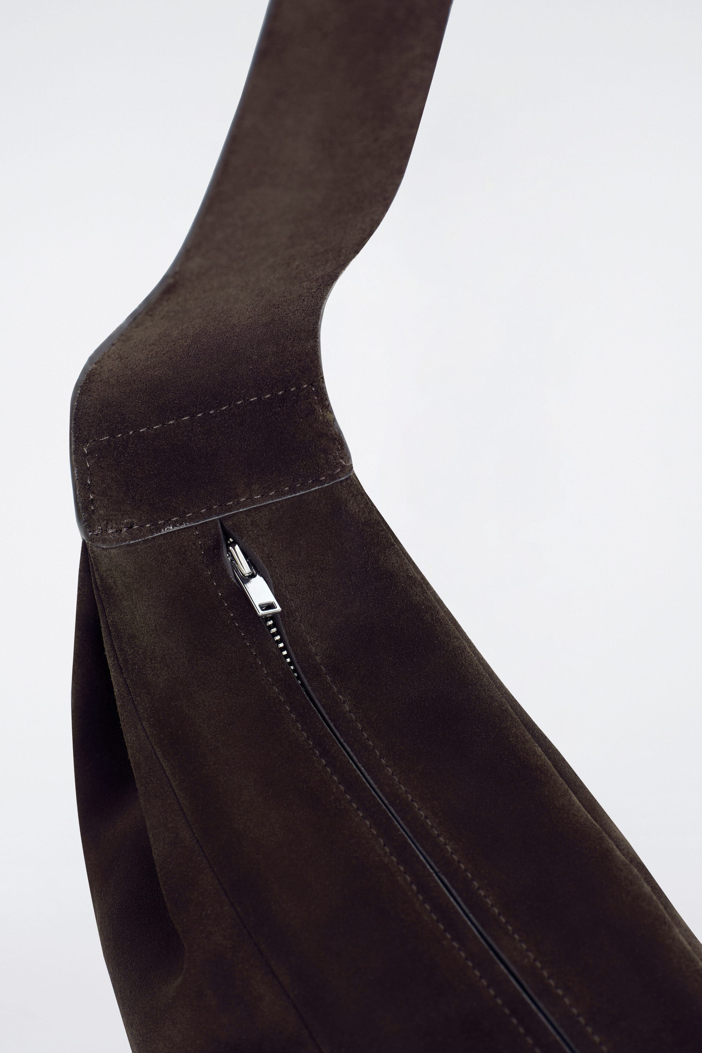 Swing Crossbody Bag - Textured Leather, Alternate, color, DARK BROWN