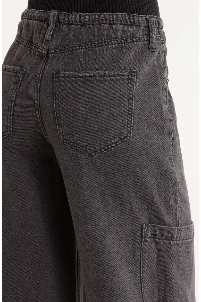 Mirage Drawstring Hem Jeans, Alternate, color, ECLIPSE