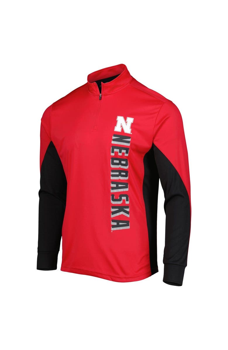 COLOSSEUM Men's Colosseum Scarlet Nebraska Huskers Bart Quarter-Zip Windshirt, Alternate, color, 