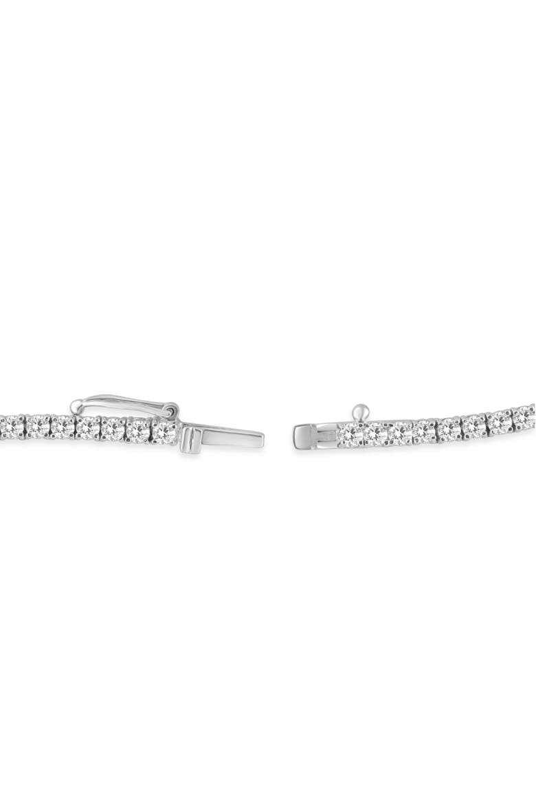 7Ct TW Diamond Tennis Necklace 4-Prong 14k Gold 16.5" Lab Grown, Alternate, color, 14k White Gold