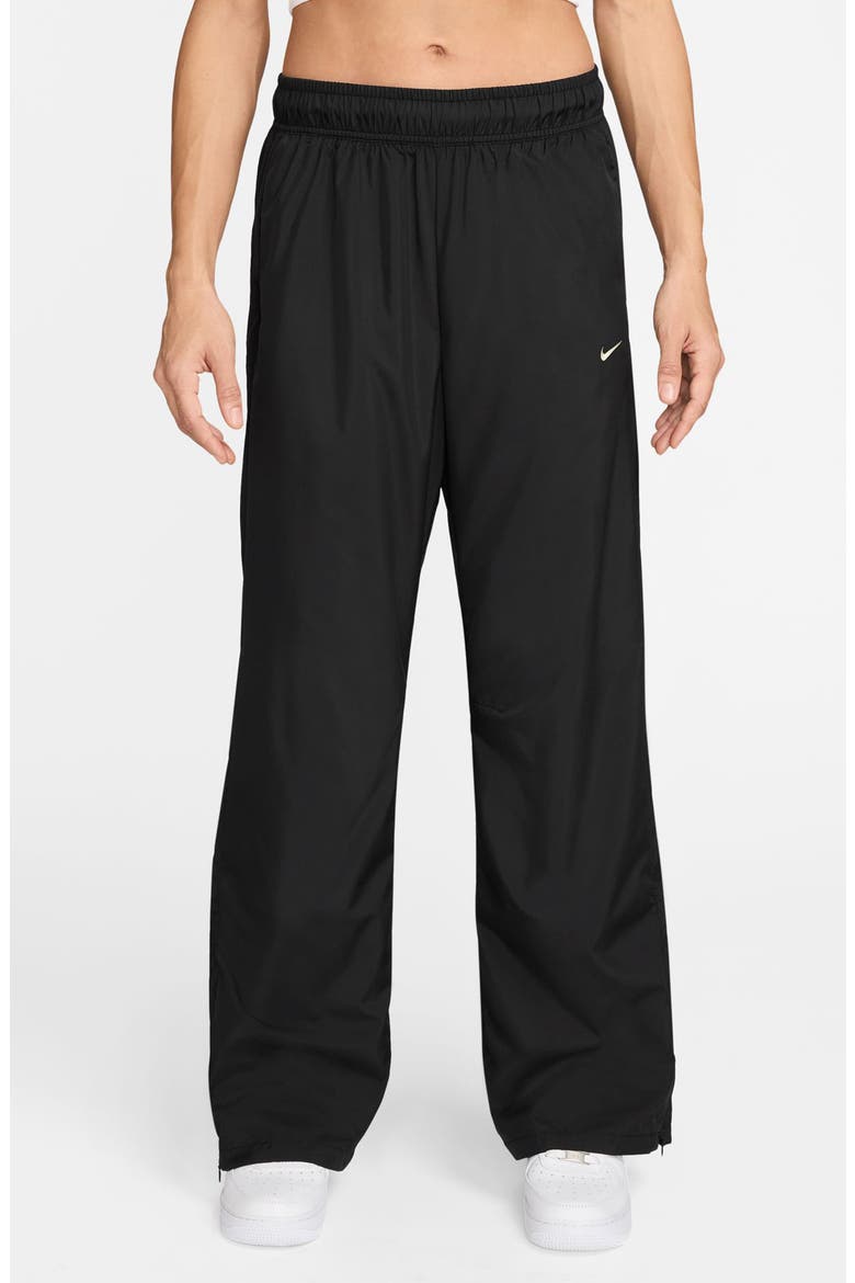 Classic Open Hem Pants, Main, color, BLACK/ SAIL