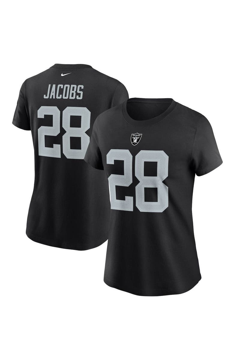 Nike Women's Nike Josh Jacobs Black Las Vegas Raiders Name & Number T-Shirt, Main, color, 