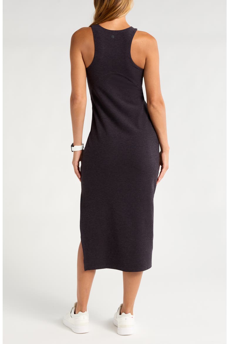 Renew Mélange Midi Tank Dress, Alternate, color, BLACK MELANGE