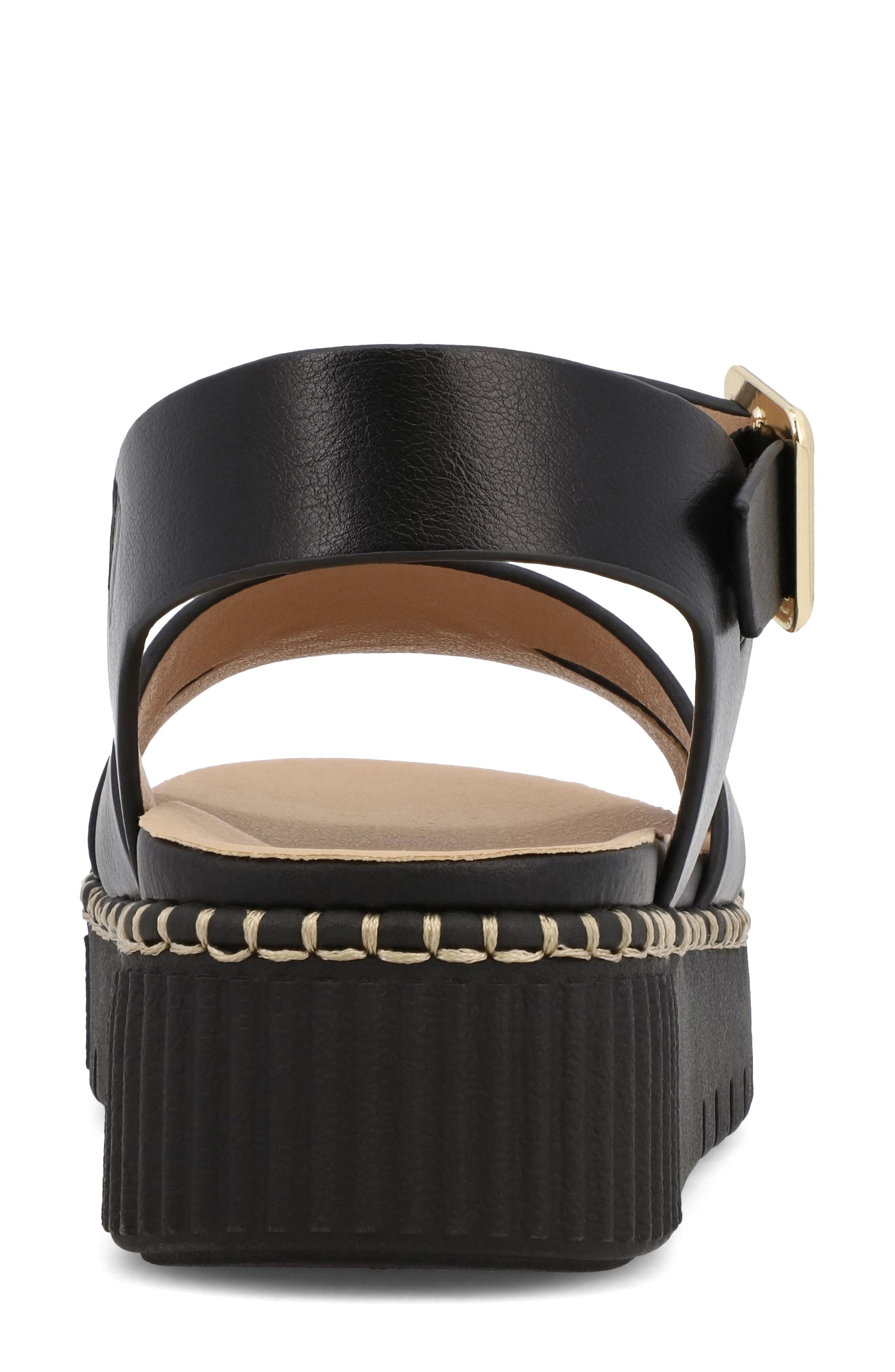 MIA Jacklyn Ankle Strap Platform Sandal, Alternate, color, Black