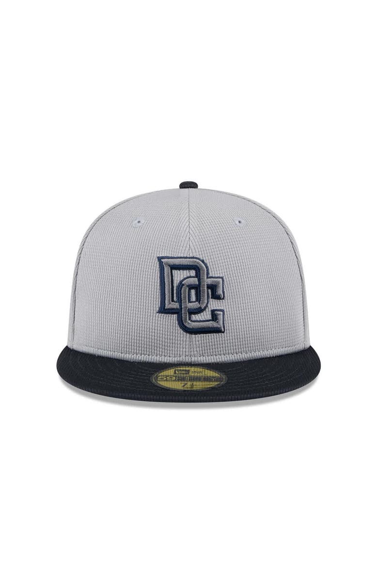 New Era Men's New Era  Gray/Navy Washington Nationals 2025 Batting Practice 59FIFTY Fitted Hat, Alternate, color, 