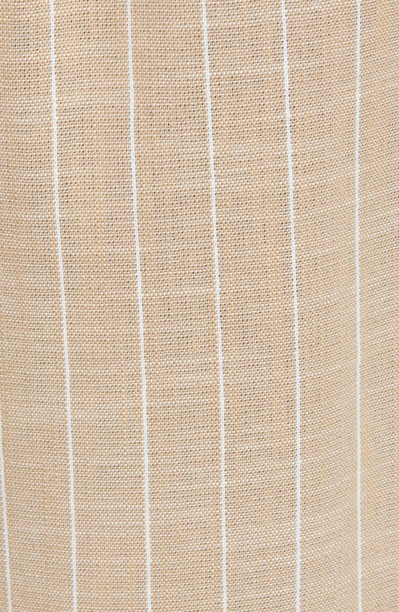 VERO MODA Poppy Kenzie Pinstripe Cotton Blend Trench Coat, Alternate, color,