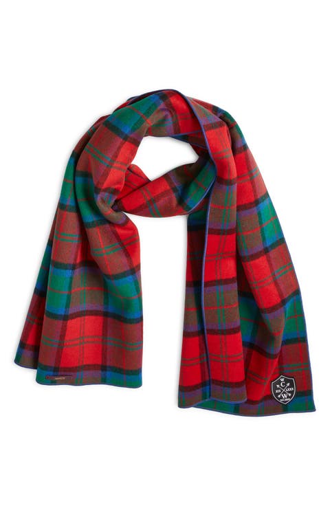 Plaid Wool Scarf