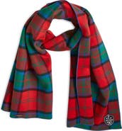 CLIFTON WILSON Plaid Wool Scarf