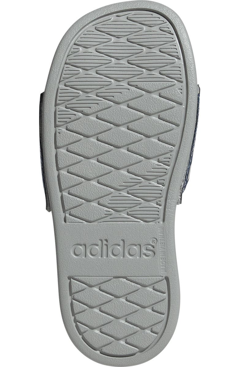 adidas Kids' Adilette Comfort Slide Sandal, Alternate, color, Royal/ Grey Two