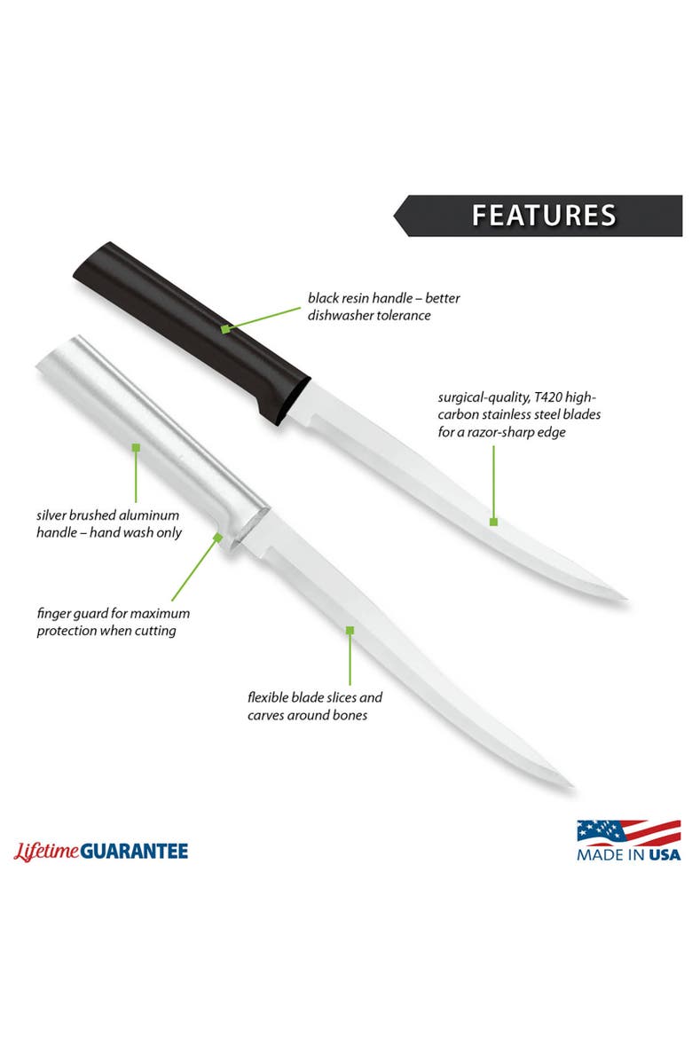 Rada 2 Piece Carving Set in Gift Box, Alternate, color, Black