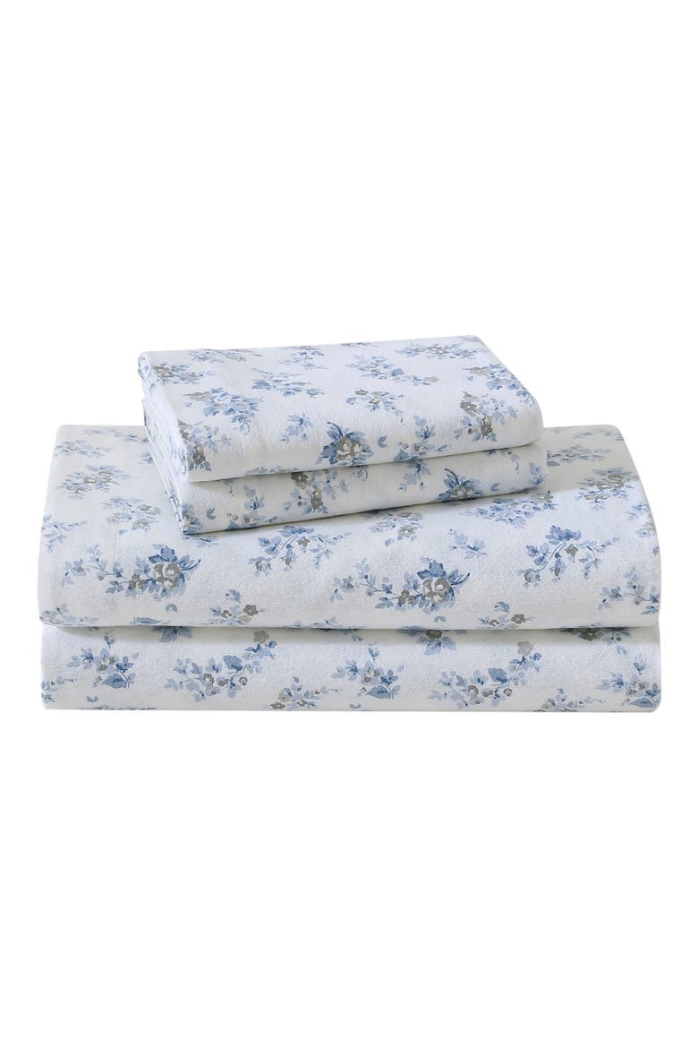Audrey Cotton Flannel Sheet Set, Main, color, LIGHT PASTEL GREY