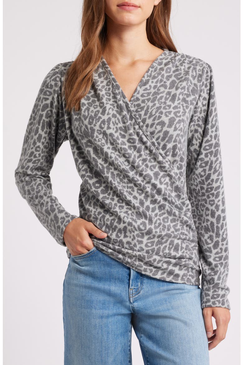 Wrap Top, Main, color, GRAY