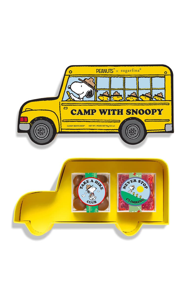 sugarfina x Peanuts 3-Piece Candy Lunchbox & 2-Piece Candy Bento Box Set, Alternate, color, 