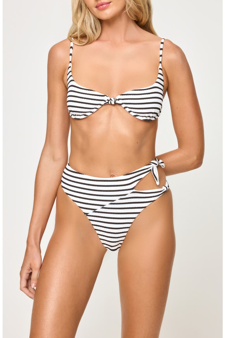 Tulip Stripe Underwire Bikini Top, Alternate, color, SAIL ALONG STRIPE