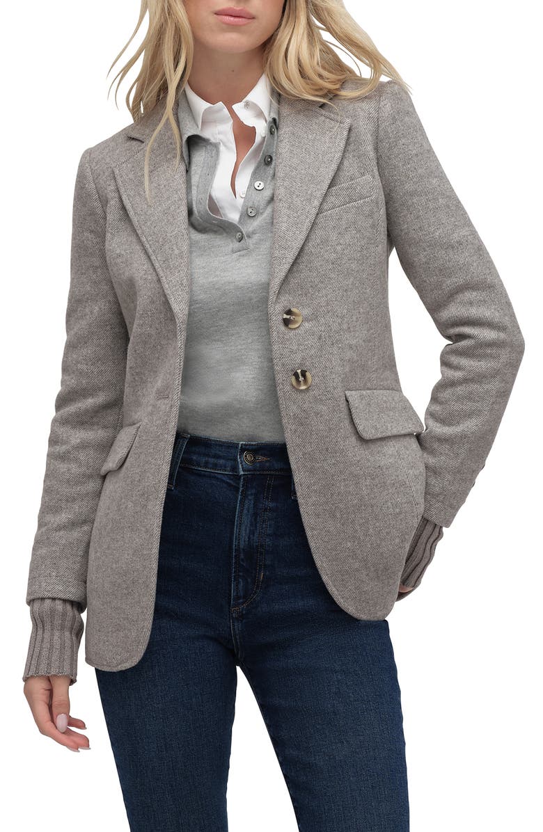 Favorite Daughter The City Layered Blazer, Main, color, Frost Gray