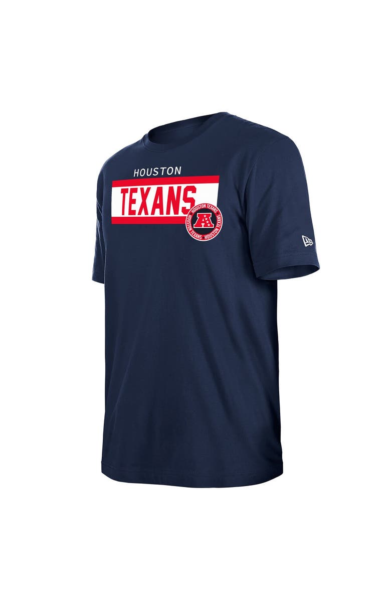New Era Men's New Era  Navy Houston Texans 3rd Down High Density Print T-Shirt, Alternate, color, Navy