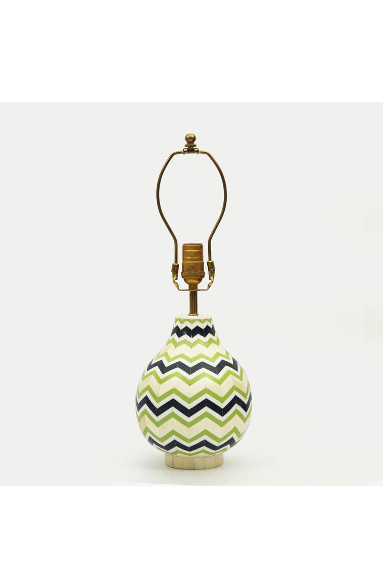 Mela Artisans Chevron Inlay Table Lamp, Main, color, Chevron