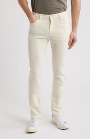 FRAME Modern Straight Leg Five-Pocket Twill Pants